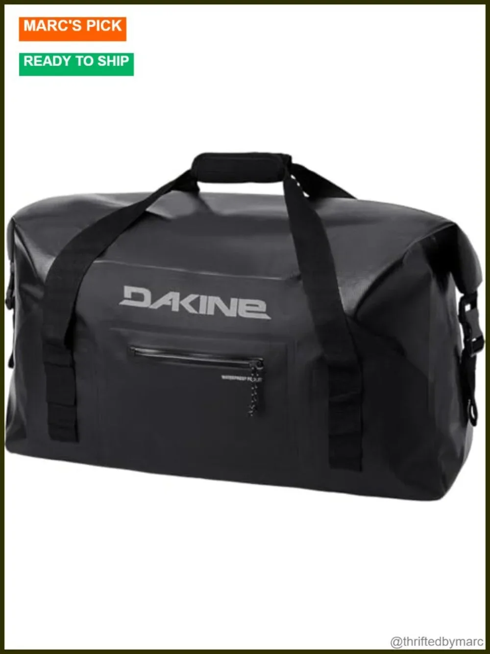 Dakine Cyclone Wet Dry Rolltop Duffel 60L Waterproof Travel Bag